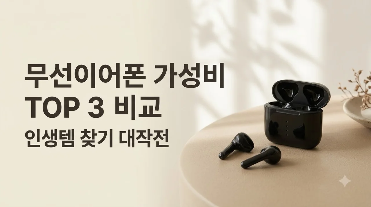 무선이어폰 가성비 TOP 3 비교, 인생템 찾기 대작전